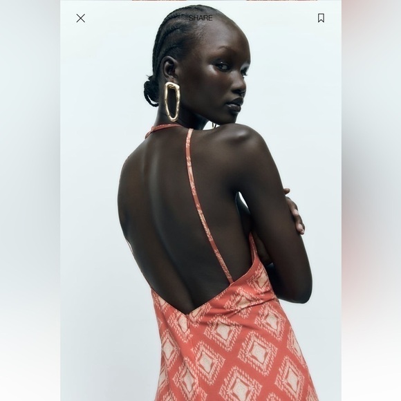 Zara LONG PRINT JUMPSUIT TERRACOTTA SZ US XL - Picture 4 of 11